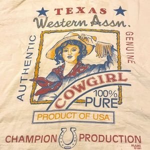 Texas western cowgirl vintage crop top T-shirt